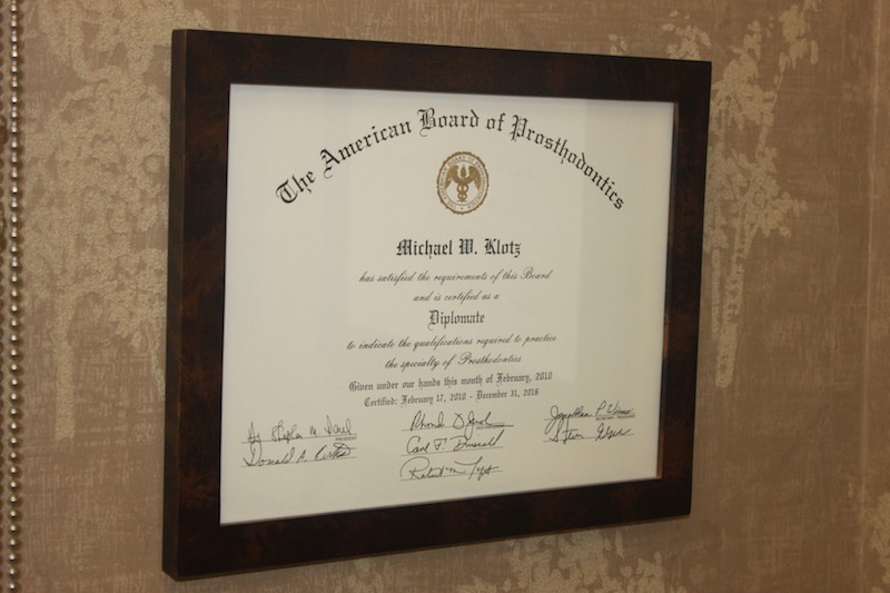 Diplomate certificate 